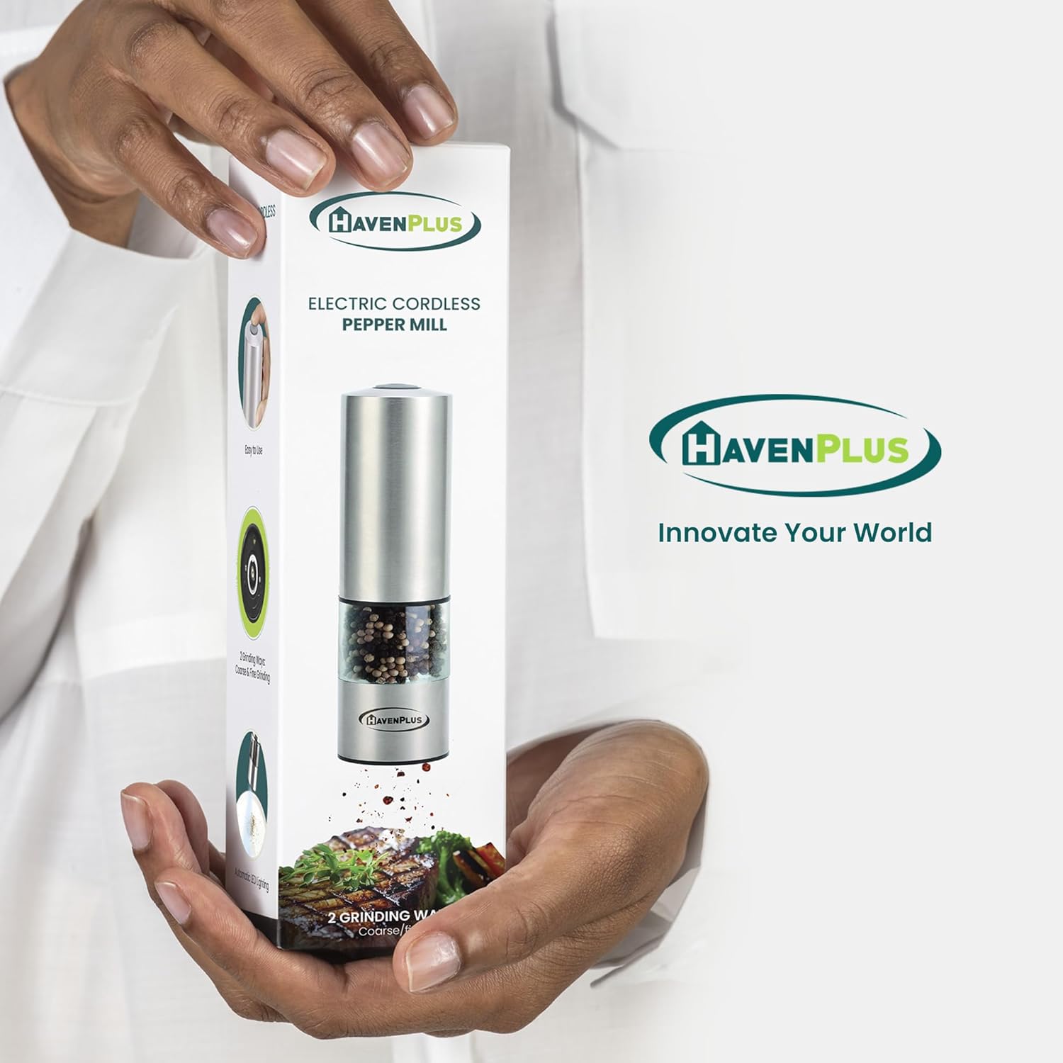 Electric Cordless Pepper Mill