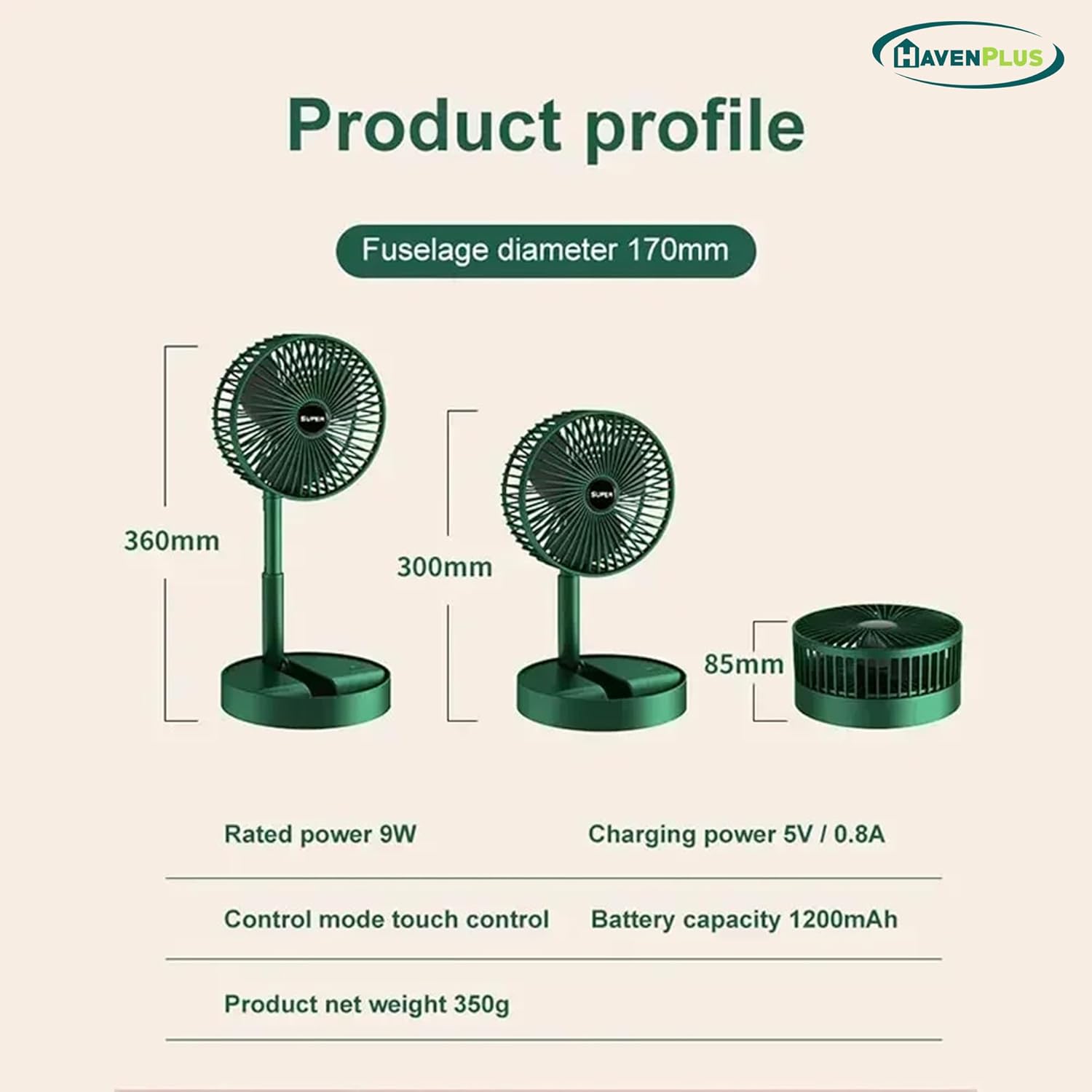 Portable Desk Fan