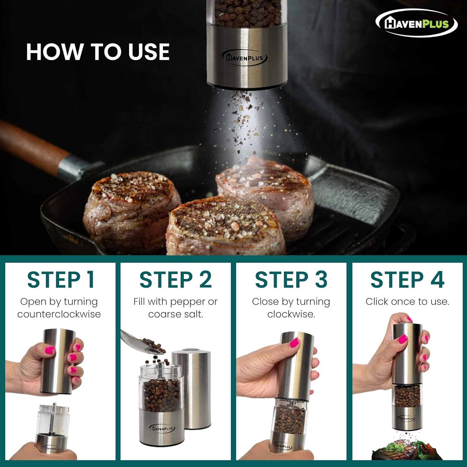 Electric Cordless Pepper Mill