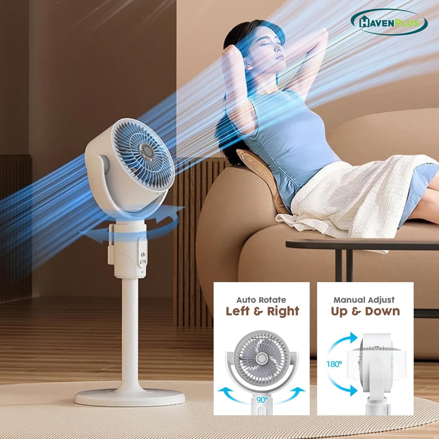 Air Circulation Rechargeable Fan