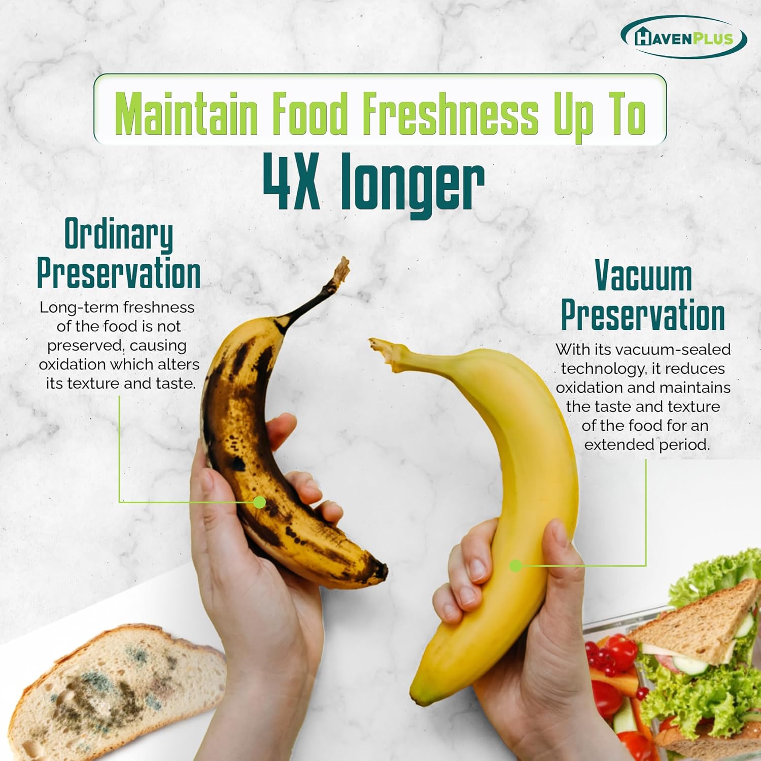 Food Vacuum Plastic Storage Container