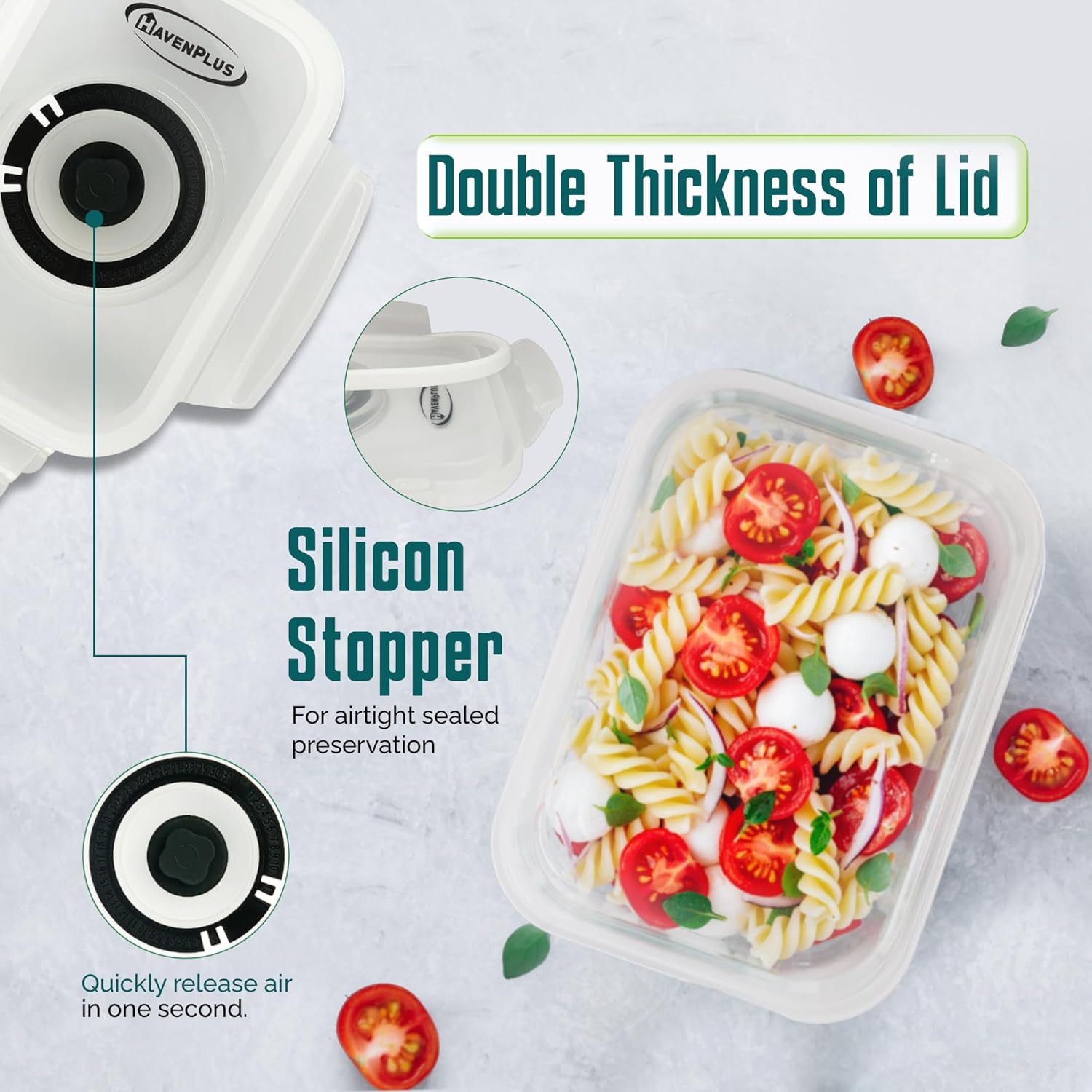 Food Vacuum Plastic Storage Container