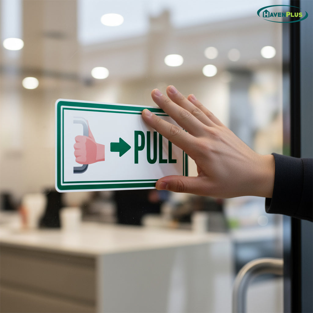 Push and Pull Door Stickers