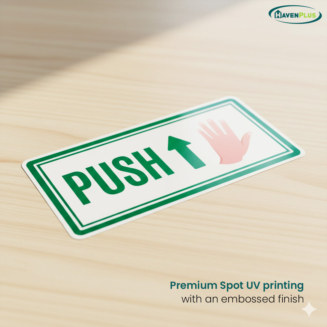 Push and Pull Door Stickers