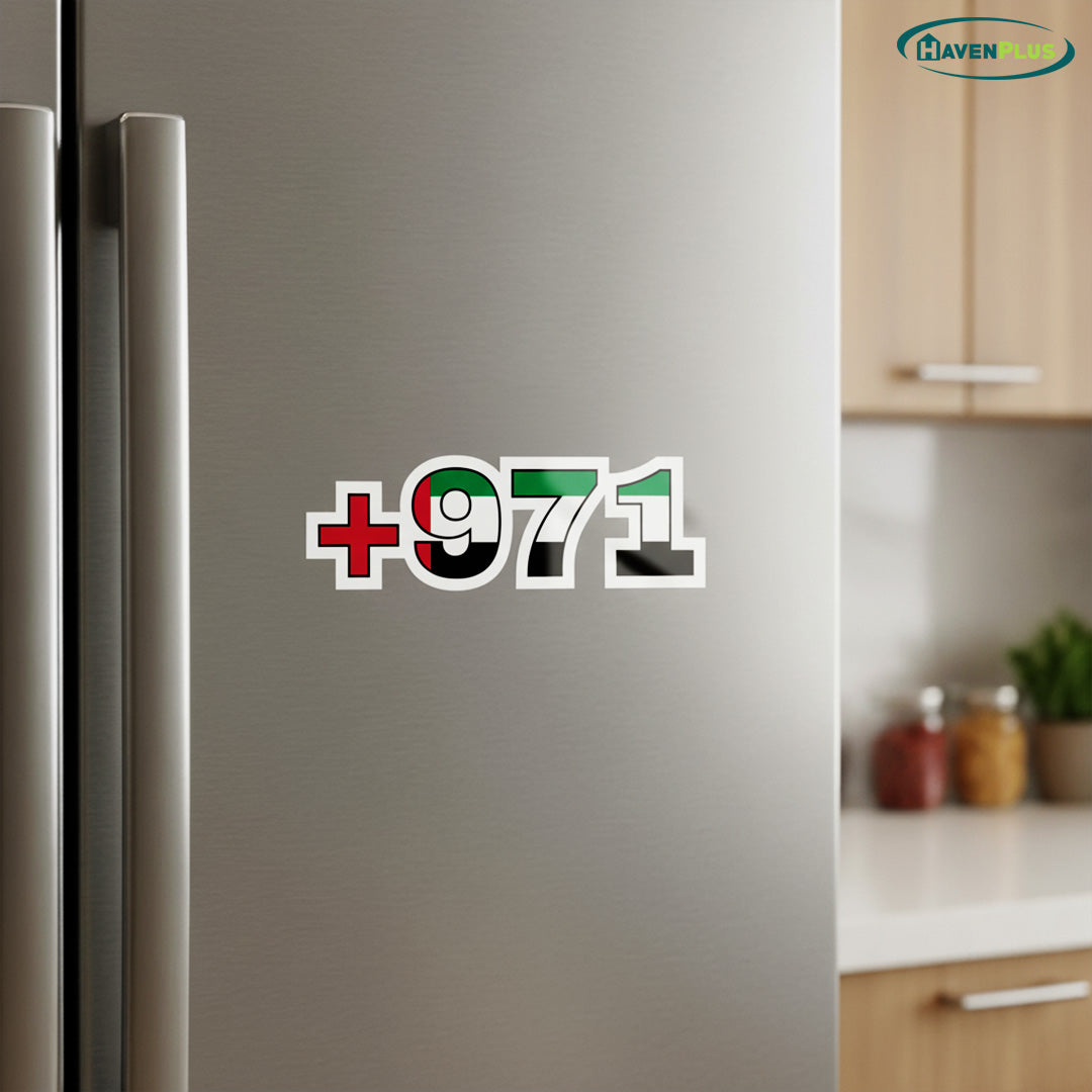 Premium +971 UAE Vinyl Sticker – Waterproof, Durable & Stylish