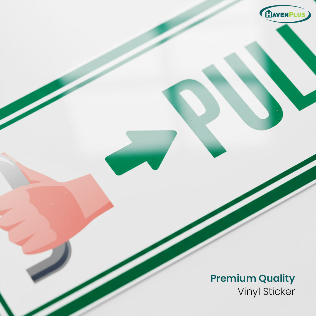 Push and Pull Door Stickers