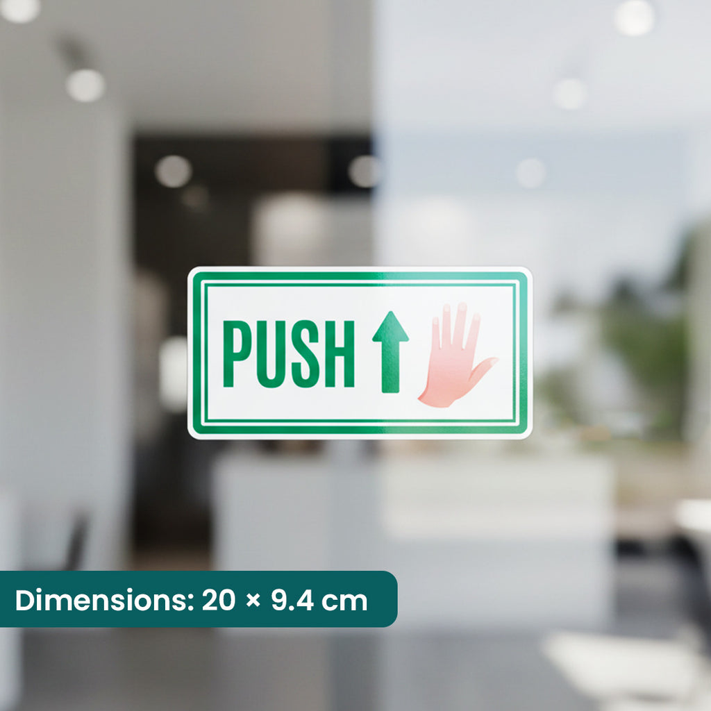 Push and Pull Door Stickers