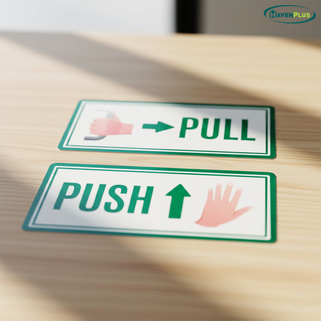Push and Pull Door Stickers