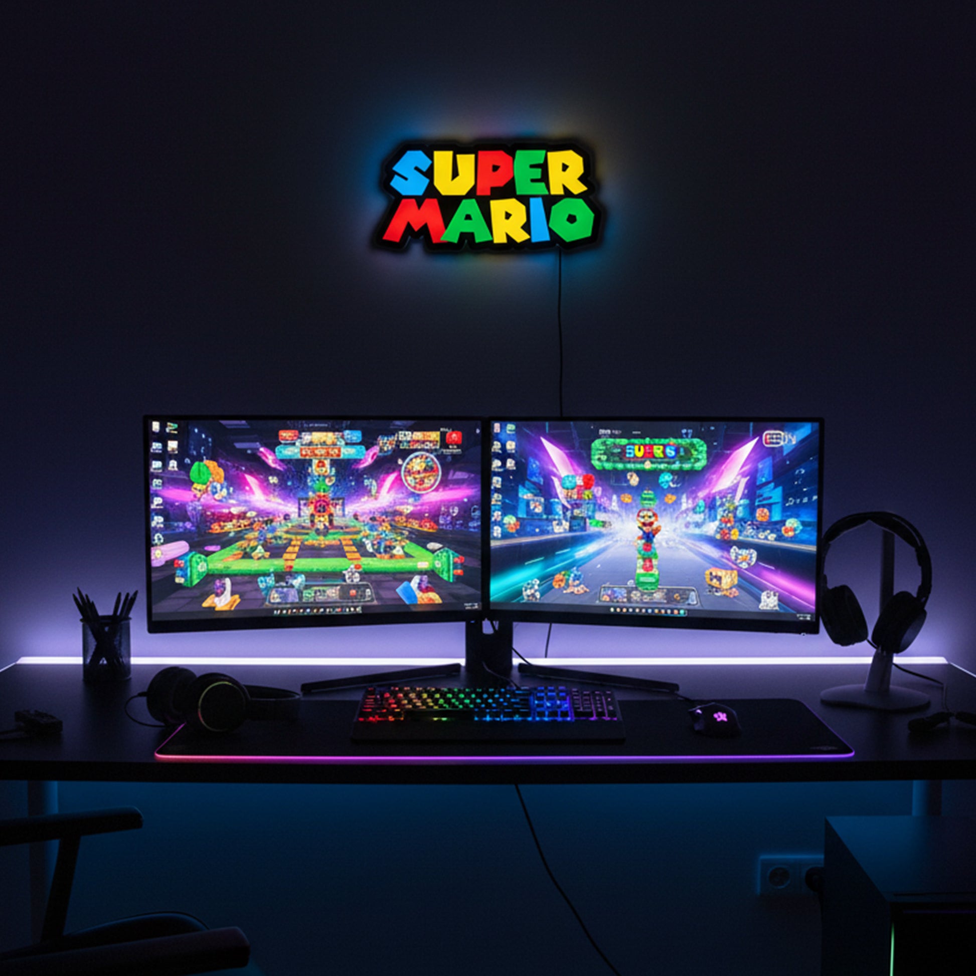 Super Mario LED Wall Decor
