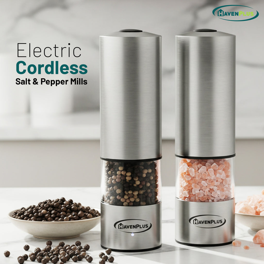 Electric Cordless Salt & Pepper Mill