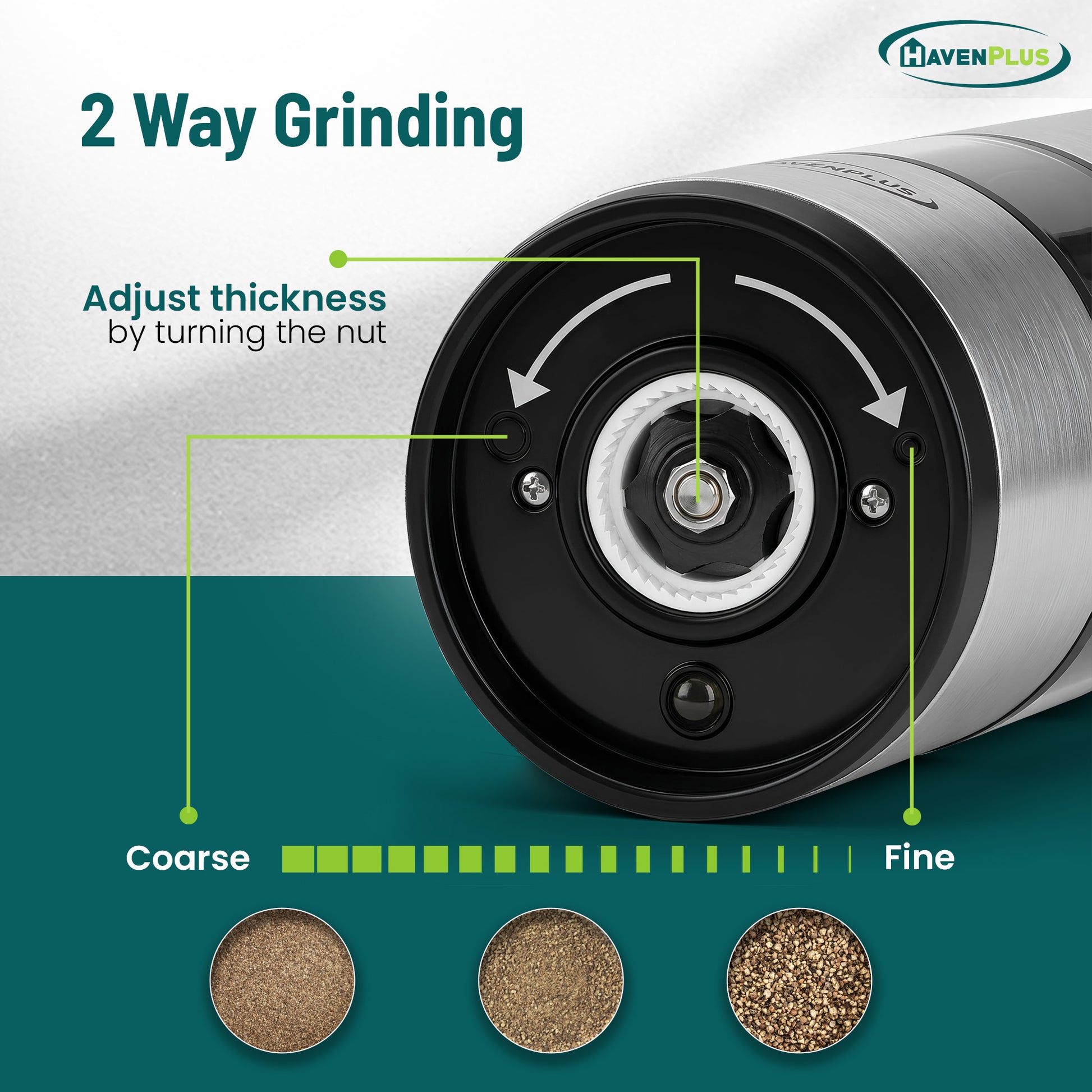 Electric Cordless Salt & Pepper Mill