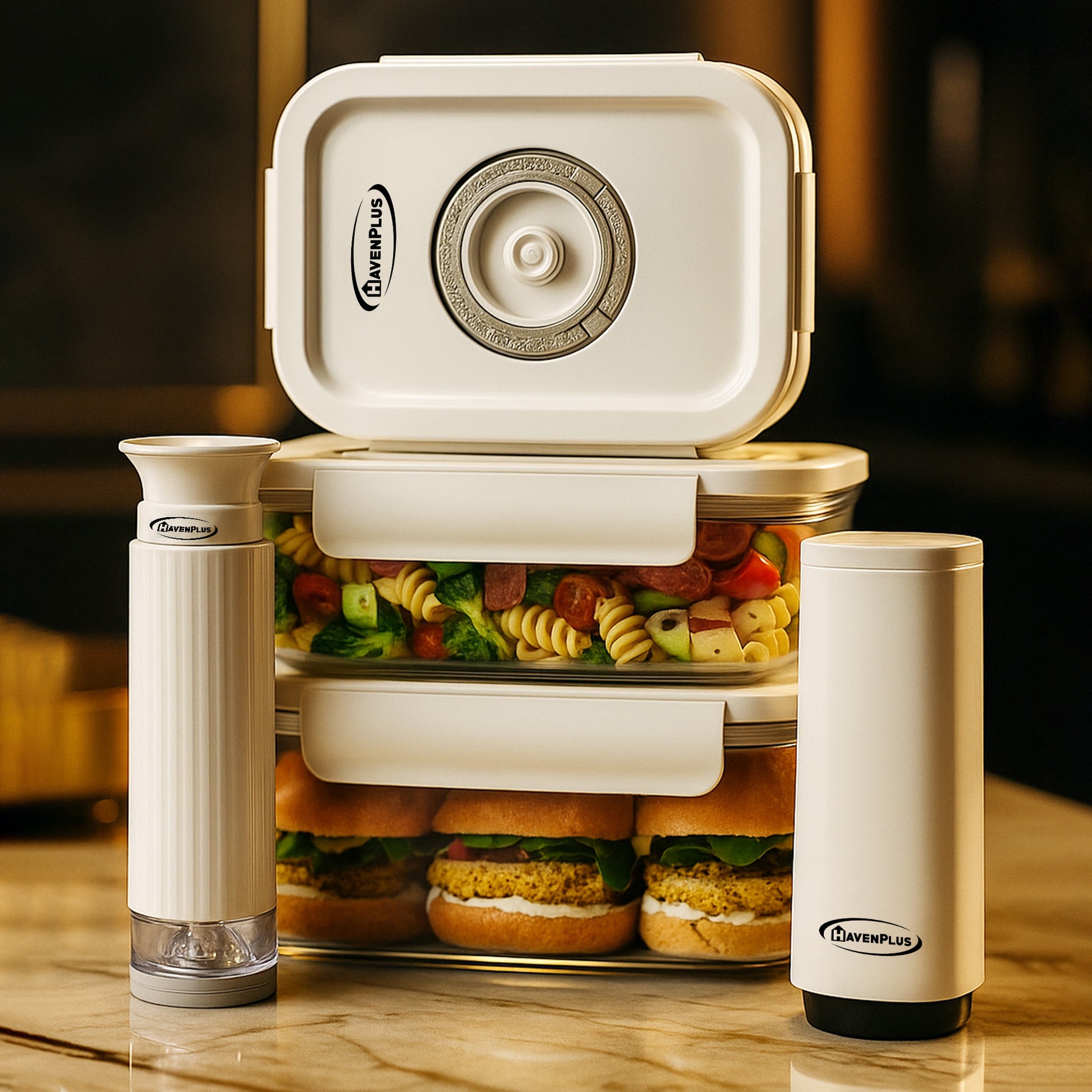 Food Vacuum Glass Storage Container