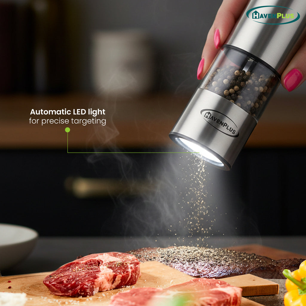 Electric Cordless Salt & Pepper Mill