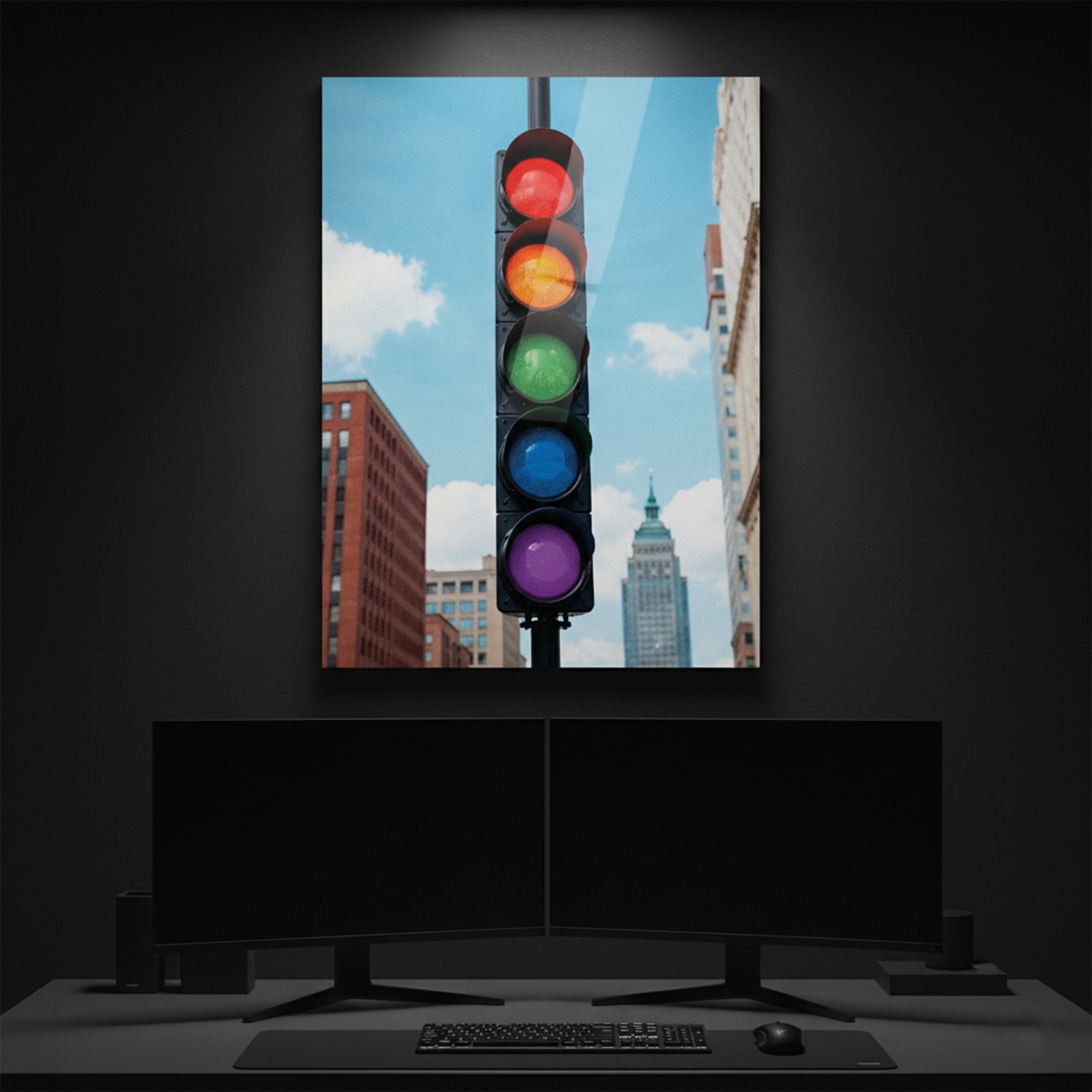 Traffic Light Wall Art Poster